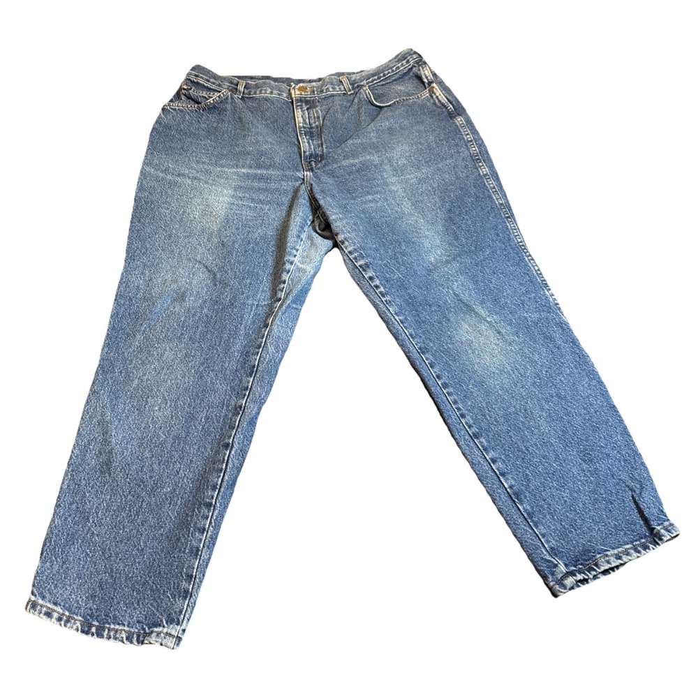 Vintage Chic USA Mom Jeans 24W High Rise Tapered Leg Stonewash Denim 80s 90s Y2K